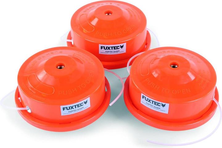 Produktbild Fuxtec 3er Sparset Doppelfadenkopf BASIS (Rasentrimmer, Trimmerfaden + Fadenspule)
