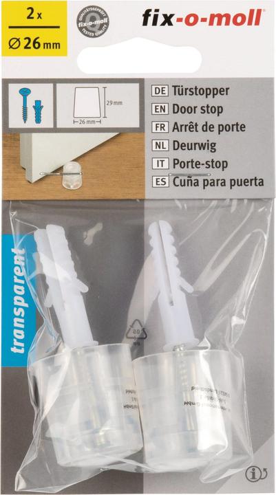 Produktbild Fix-o-moll Türstopper mit Schraube und Dübel Ø 26 mm 2 x (2 Stück)