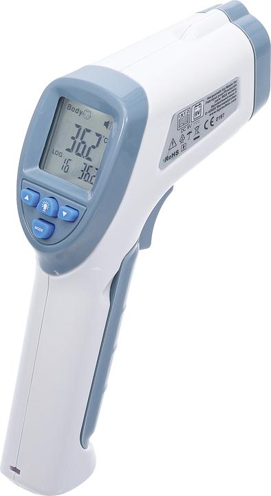 Image du produit BGS Thermomètre infrarouge frontal pour la fièvre, sans contact, 0-100°C (Front, Sans contact)