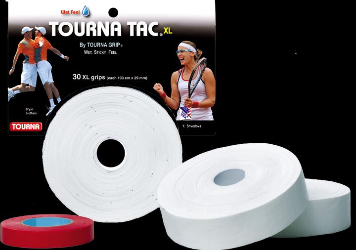 Actual product image Unique TOURNA TAC XL WHITE (30X)
