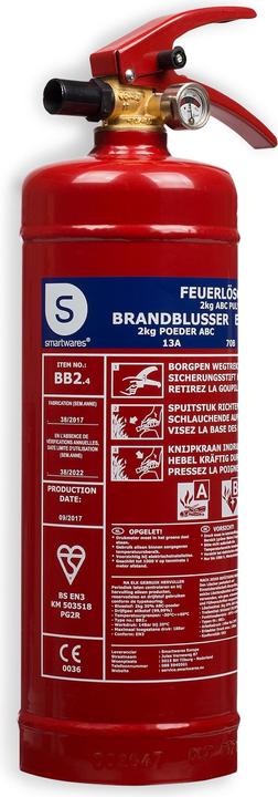 Produktbild Smartwares Feuerlöscher (A, B, C)