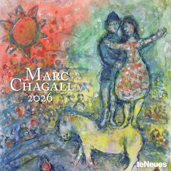 Actual product image Marc Chagall 2026 - Wand-Kalender - Broschüren-Kalender - 30x30 - 30x60 geöffnet - Kunst-Kalender (30 x 30 cm, Hardcover, French, Italian, Dutch, German, English, Spanish)