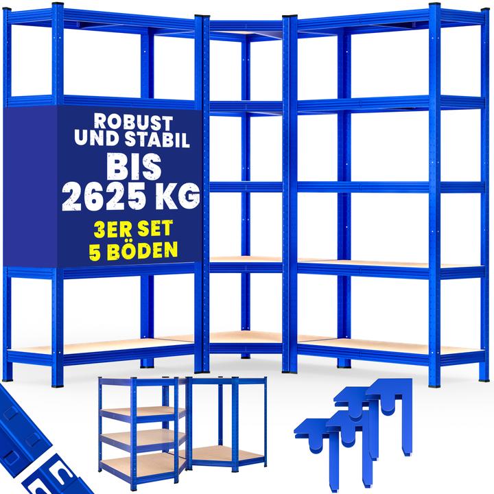Actual product image Monzana Heavy duty shelving Corner shelving