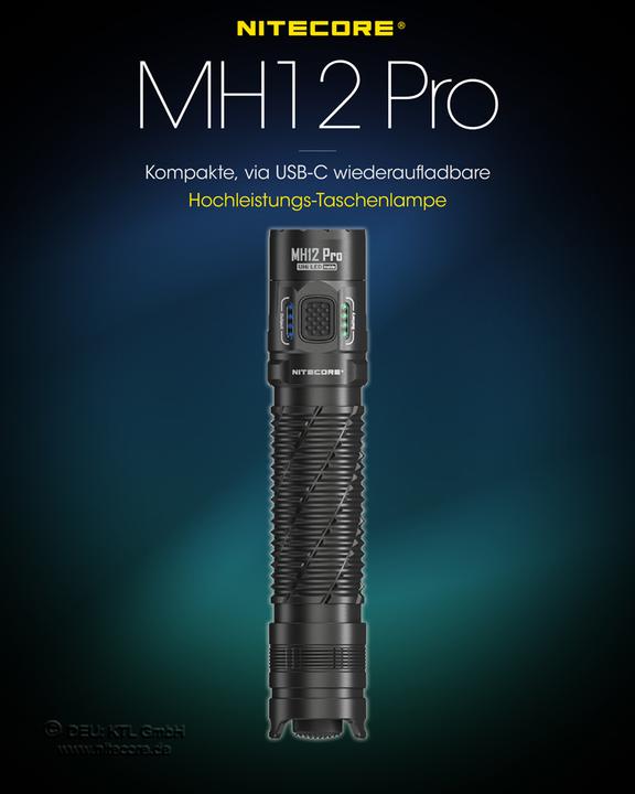 Produktbild Nitecore MH12 Pro - 3300 Lumen, UHi 40 LED (13.80 cm, 3300 lm)