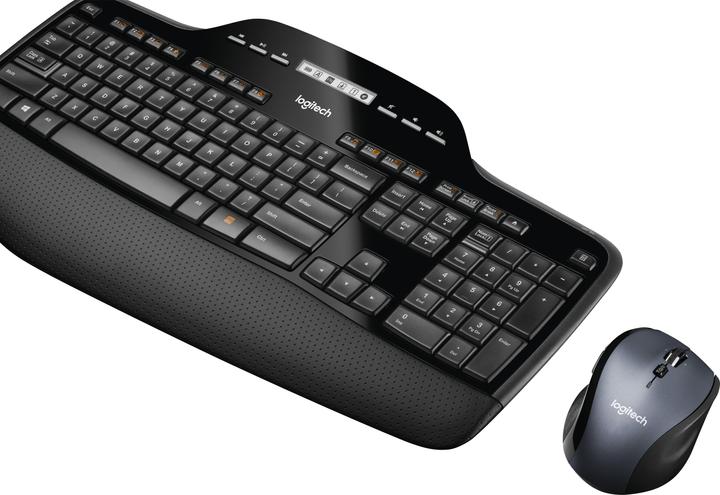 Produktbild Logitech Kabellose Tastatur+Maus MK710 schwarz im Einzelhandel (DE, Kabellos)