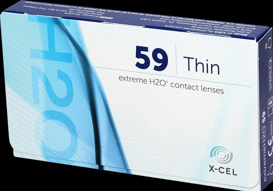 Image du produit Extreme H2O 59% Thin (6 pièce(s), Lentille mensuelle, Sphérique)