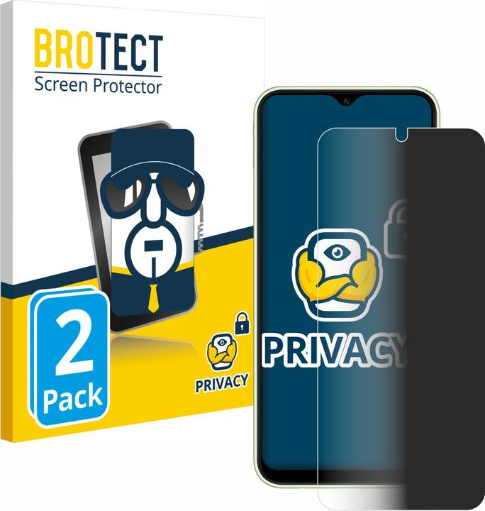 Image du produit BROTECT Film anti-regards Anti-Spy Privacy Film de protection contre la lumière bleue (2 pièce(s), Samsung Galaxy A14 5G)