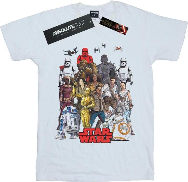 Star Wars The Rise Of Skywalker Character Collage TShirt Jungen