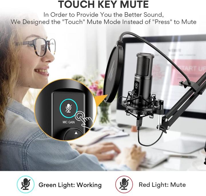 Actual product image Maono USB Microphone Set AU-PM421