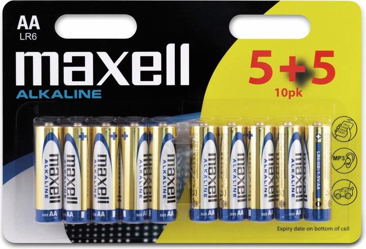 Image du produit Maxell Pile AA 5+5 pièces (10 pcs, AA)