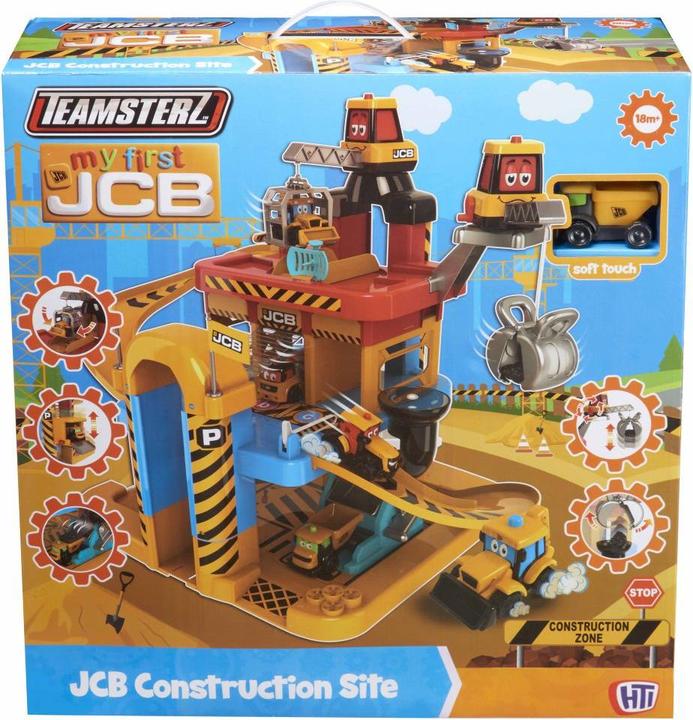 JCB Garage mit LKW und Steinen MY 1ST
