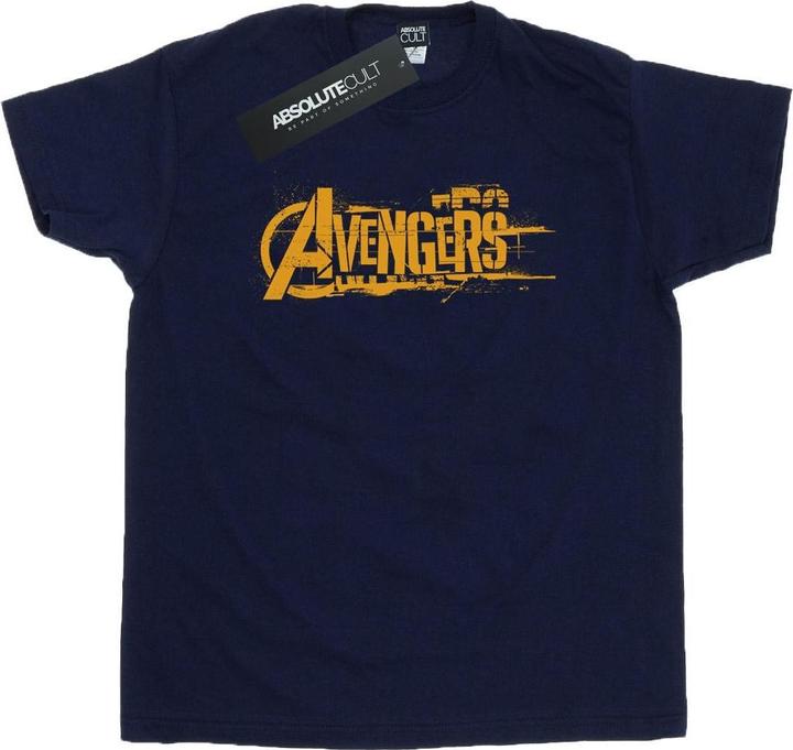 Avengers Infinity War Orange Logo TShirt (S)