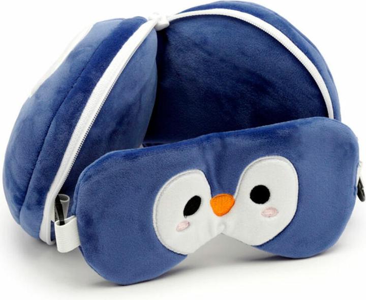 Immagine prodotto Puckator Pinguino di peluche Relaxeazzz (Cuscino per testa e collo)