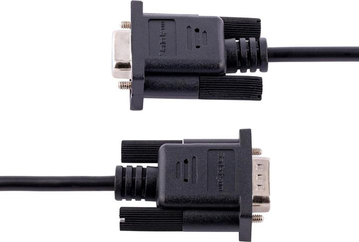 Produktbild StarTech com 9FMNM-3M-RS232-CABLE, Schwarz, 3 m, DB-9, DB-9, Männlich, Weiblich (3 m)