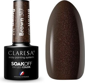 Image du produit Claresa 317 Brown Vernis à ongles UV 5ml (Brown, Vernis semi-permanent)