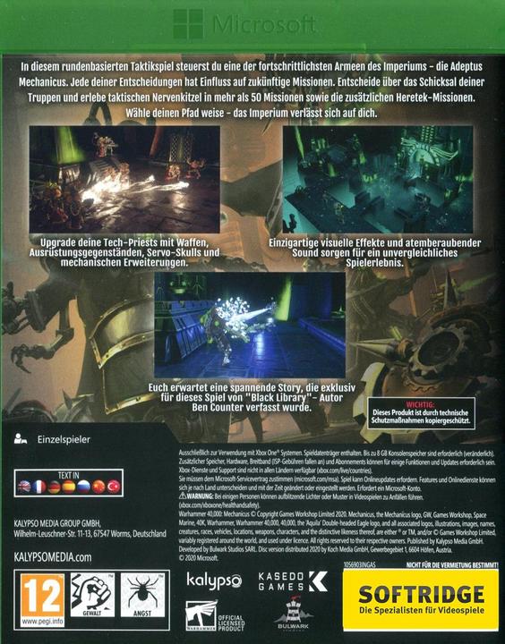Image du produit Warhammer 40,000 : Mechanicus (Xbox One X, Xbox Series X, DE)