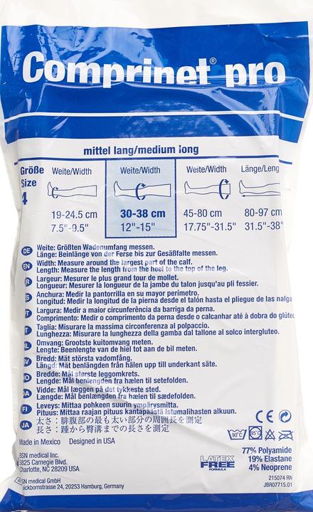 Image du produit BSN Thrombo A-G Grösse 4 lang weiss