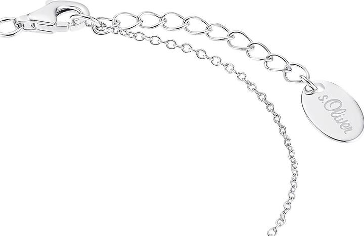 Actual product image S.Oliver Ladies' Arm Jewellery, 925 Sterling Silver Zirconia Infinity (20 cm, 925 silver)