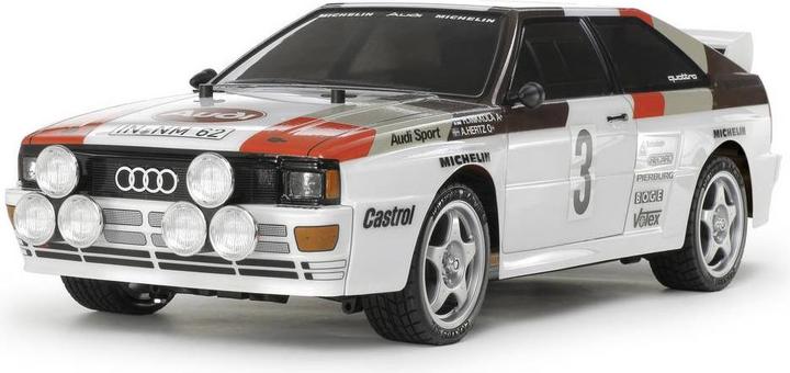 Actual product image Tamiya 110 Body Audi Quattro Rally