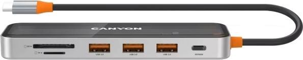Produktbild Canyon DS-13, USB-hub, Size: 137.9mm*42.7mm*15mm Weight: 167.5gCable length: 155mm Material: Zinc (USB-C, 7 Ports)