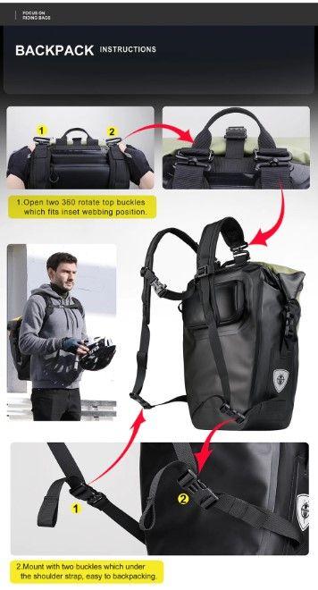 Produktbild Rhinowalk Velo Rucksack (27 l, Gepäckträgertasche)
