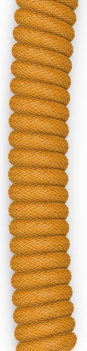 Actual product image Glorious GMMK Coiled Cable Gold, coiled cable, USB-C/USB-A - gold/black