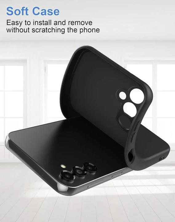 Image du produit RPD Samsung Galaxy A55 5G (2024) - Housse de protection en silicone, noir (Samsung Galaxy A55)