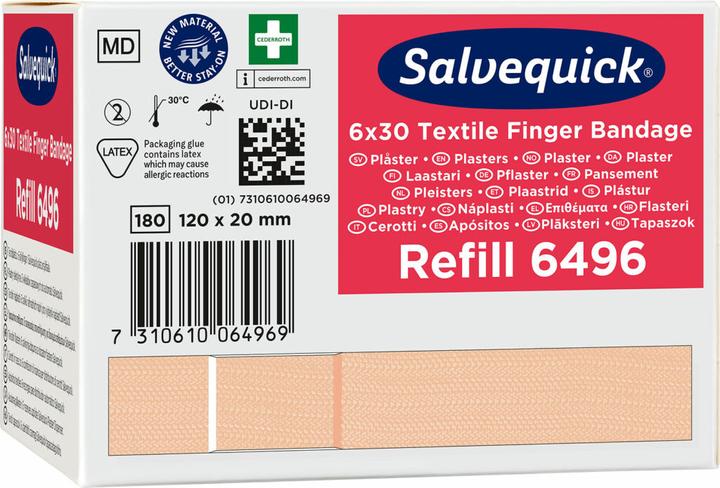 Immagine prodotto Salvequick Ricarica di benda elastica per dita 6496 (Accessori per kit di primo soccorso)