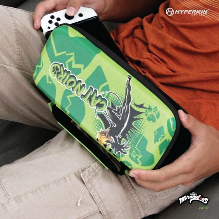 Actual product image Hyperkin Official Miraculous Hard Carrying Case - Switch/Lite/Oled (Bug & Cat) (Switch)