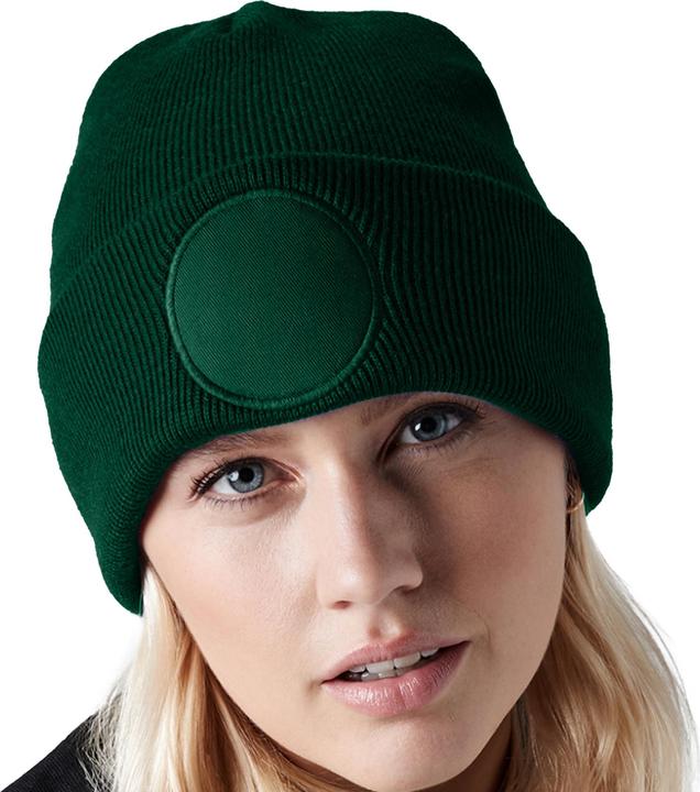 Actual product image Beechfield Unisex Circular Patch Cuffed Beanie
