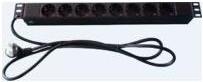 Produktbild MicroConnect Steckdosenleiste (Rack (8 x, CEE 7/4, 3 m)