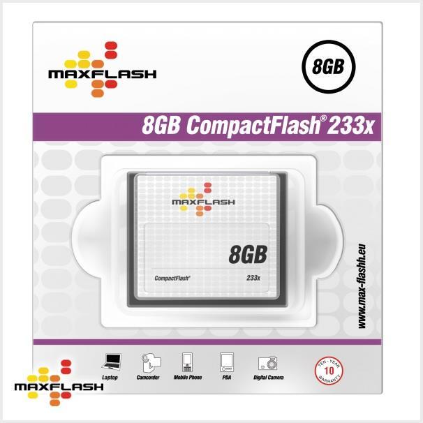 Produktbild Memorysolution MAXFLASH Flash-Speicherkarte (8 GB, CF)