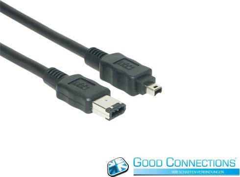 Produktbild Good Connections FireWire IEEE1394a Anschlusskabel 6/4 (3 m, FireWire)