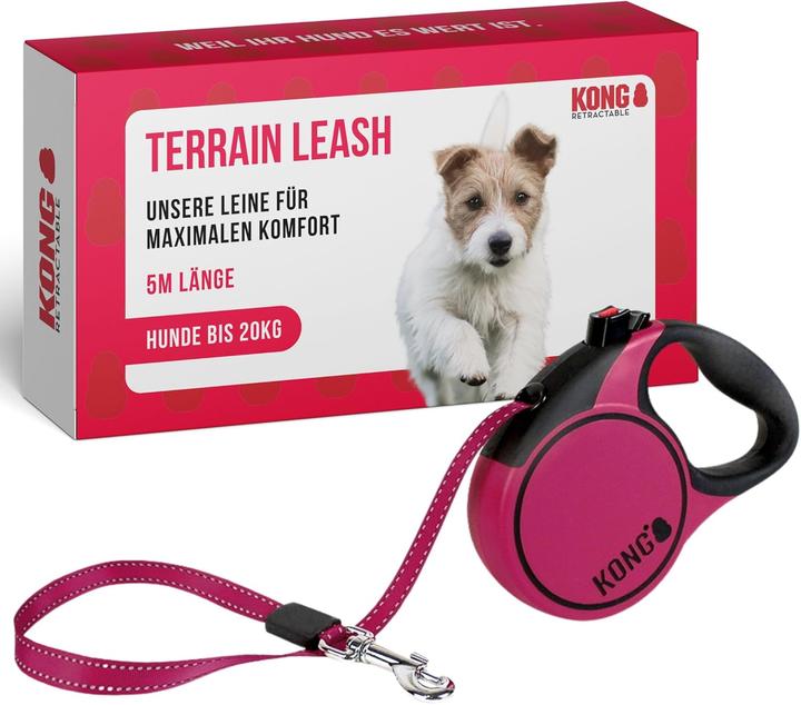 Actual product image KONG Terrain Leash Rollleine mit Break & Lock, 5m (S, Dog)