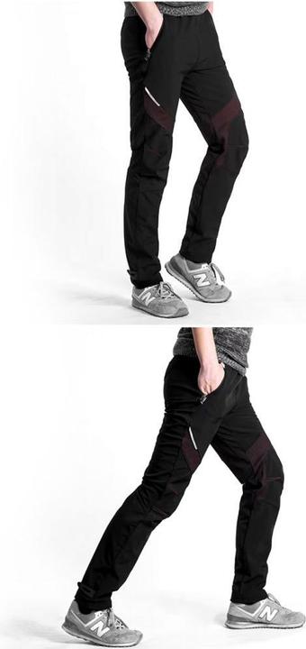 Actual product image Rockbros Patrol Cycling Windproof Sports Pants Size L - Black (L)