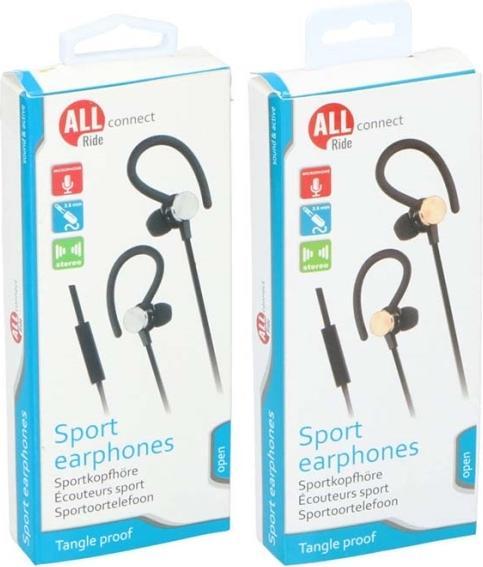Actual product image All Ride Connect Sport Earphones (No noise cancelling, Cable)