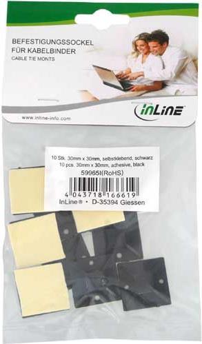 Actual product image InLine Mounting base (Fixing loops, 30 mm, 10 pcs.)
