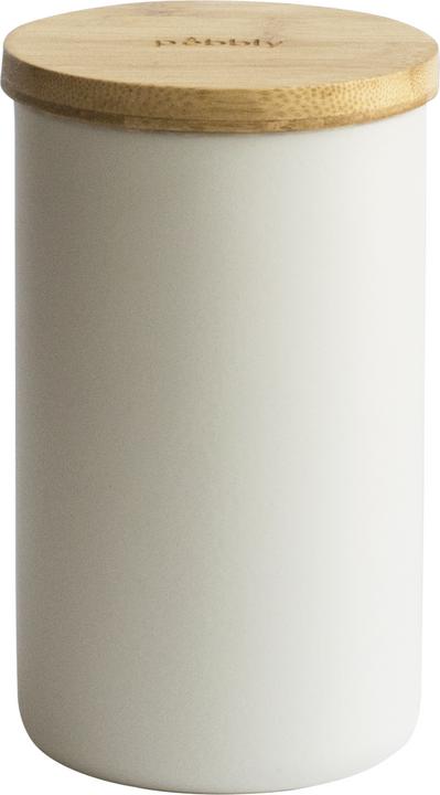 Image du produit Pebbly Boîte à biscuits en métal blanche 2300ml/15x15x15.5 cm (2.30 l)