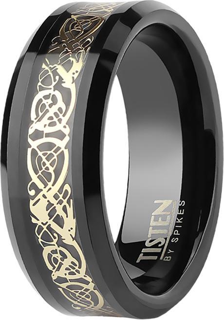 Produktbild Star Piercing Ring schwarz Vintage (Chirurgenstahl 316L, ohne Messing)