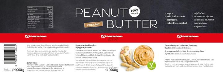 Actual product image PowerFood One Peanut butter (1000 g)