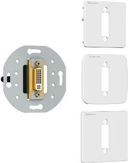 Actual product image Kindermann 7456000502 DVI-I Gray (Wall socket)