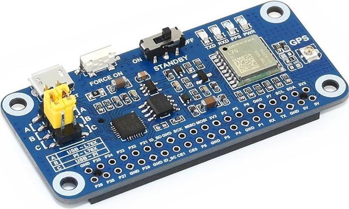 Actual product image WaveShare L76X Multi-GNSS / GPS / BDS / QZSS HAT for Raspberry Pi
