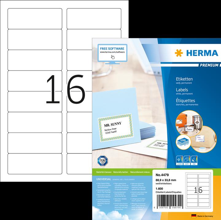 Produktbild Herma Universal Etiketten A4