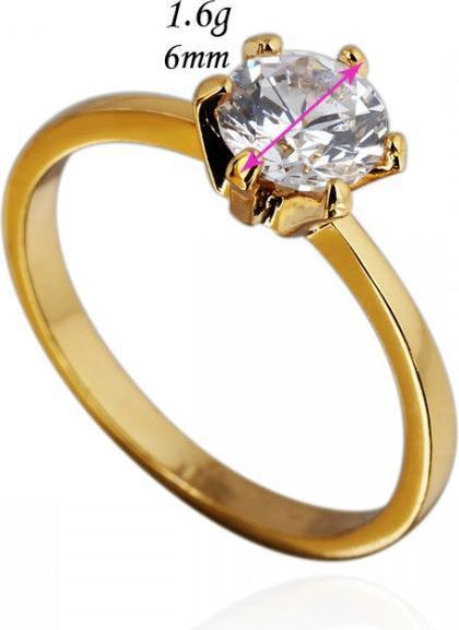 Produktbild Hermex Gold Ring RGP mit Zirkonia - Goldig Gr. 53 (53)