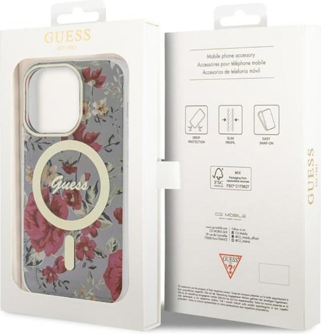 Image du produit Guess iPhone 14 Pro 6.1 hardcase Fleur MagSafe (Apple iPhone 14 Pro)