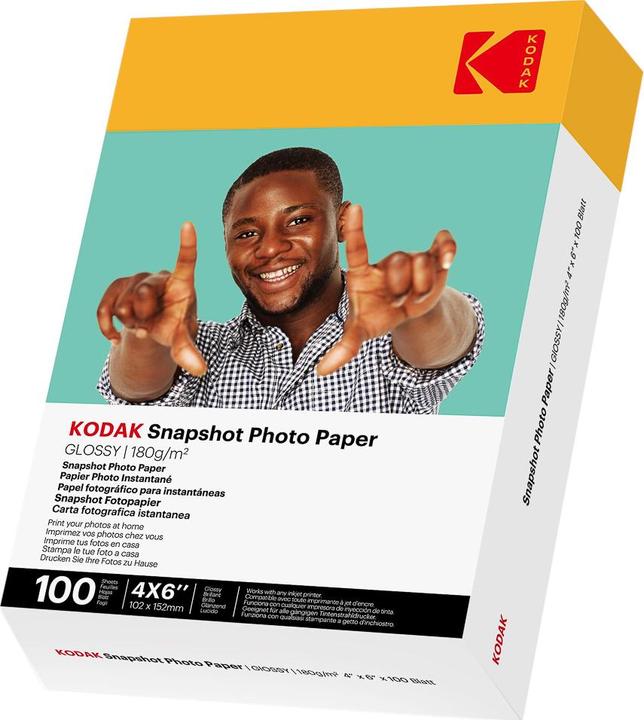 Productafbeelding Kodak 185Z001660 fotopapier 10x15cm 100 (100 g/m², 1 x)