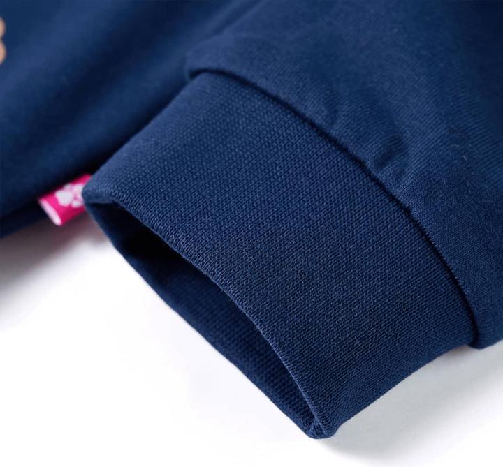 Actual product image VidaXL Children's sweatshirt navy blue 140,Material: 95 % cotton. 5 (140)