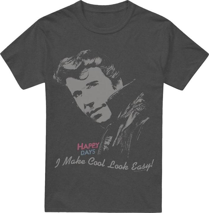 Immagine prodotto Happy Days Cool Maglietta Fonzie Adulto Unisex (L)