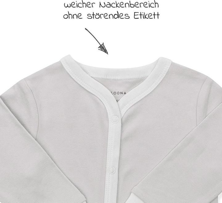 Image du produit La Loona LaLoona Pyjamas pour bébé Pyjamas, lot de 2 - Gris (50)