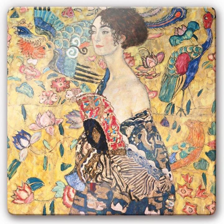 Immagine prodotto Trenddeko Klimt - Signora con ventaglio (50 x 50 cm)